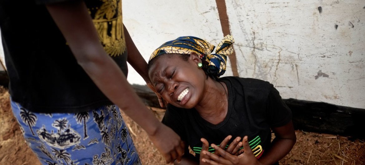 蒙受暴力之害的中非共和国妇女。儿基会图片/Jan Grarup (资料)