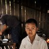 طفل في التاسعة من عمره، أصيب قبل عامين في انفجار بولاية كايين في ميانمار.