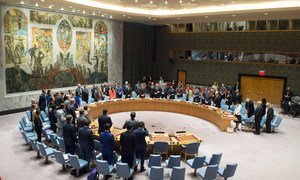Le Conseil de sécurité observe un moment de silence pour les victimes de l'attaque terroriste du 22 mai à Manchester (Royaume-Uni). Photo ONU/Eskinder Debebe