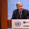 António Guterres en la Escual de Negocios Stern de la Universidad de Nueva York. Foto: Florencia Soto Nino