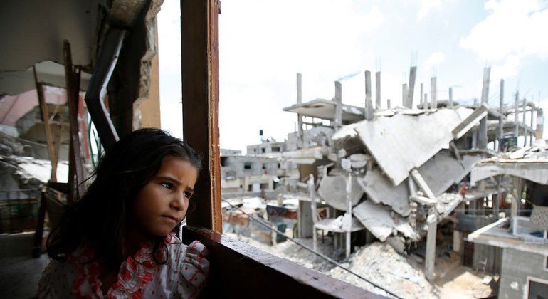 فتاة فلسطينية في غزة. Photo: UNICEF