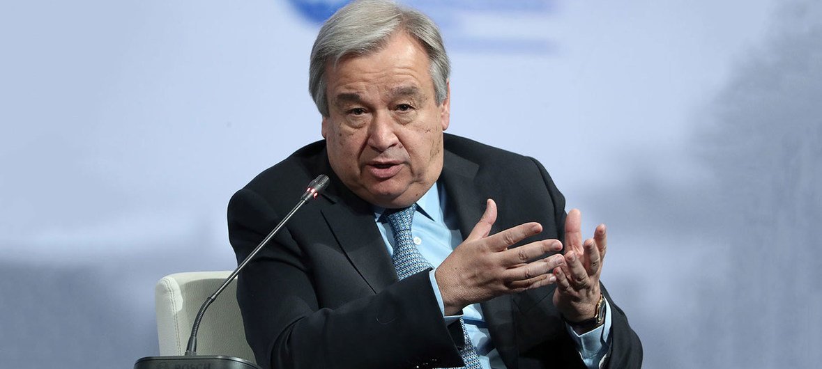 António Guterres emitiu uma nota na sequência da assinatura do documento que marca o fim dos confrontos entre forças do governo e do braço armado do partido Renamo da oposição