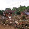 斯里兰卡灾区。移民组织图片