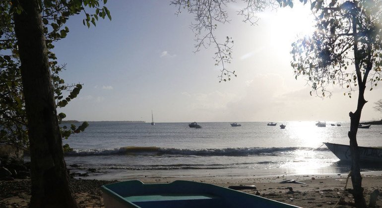 Des embarcations à Buccoo Bay, Tobago. Le tourisme est la principale ressource de l'île, employant plus de la moitié des quelques 60.000 habitants. 