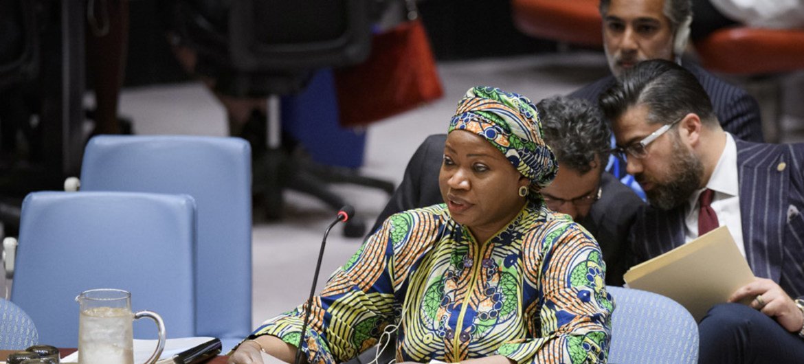 Promotora chefe do TPI, Fatou Bensouda. 