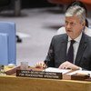 联合国负责维和事务的副秘书长拉克鲁瓦在安理会做形势通报。联合国图片/Manuel Elias