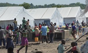 Le camp de réfugiés d'Imvepi, dans le nord de l'Ouganda. Photo ONU/Mark Garten