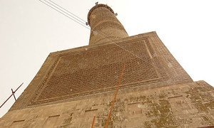 La mosquée Al-Nouri et le minaret Al-Hadba à Mossoul, en Iraq. Photo UNESCO