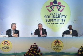 古特雷斯秘书长在乌干达参加“声援难民峰会”。