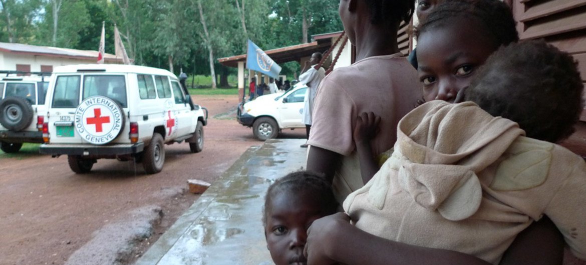 中非共和国一个经受了暴力的小镇。人道协调厅图片