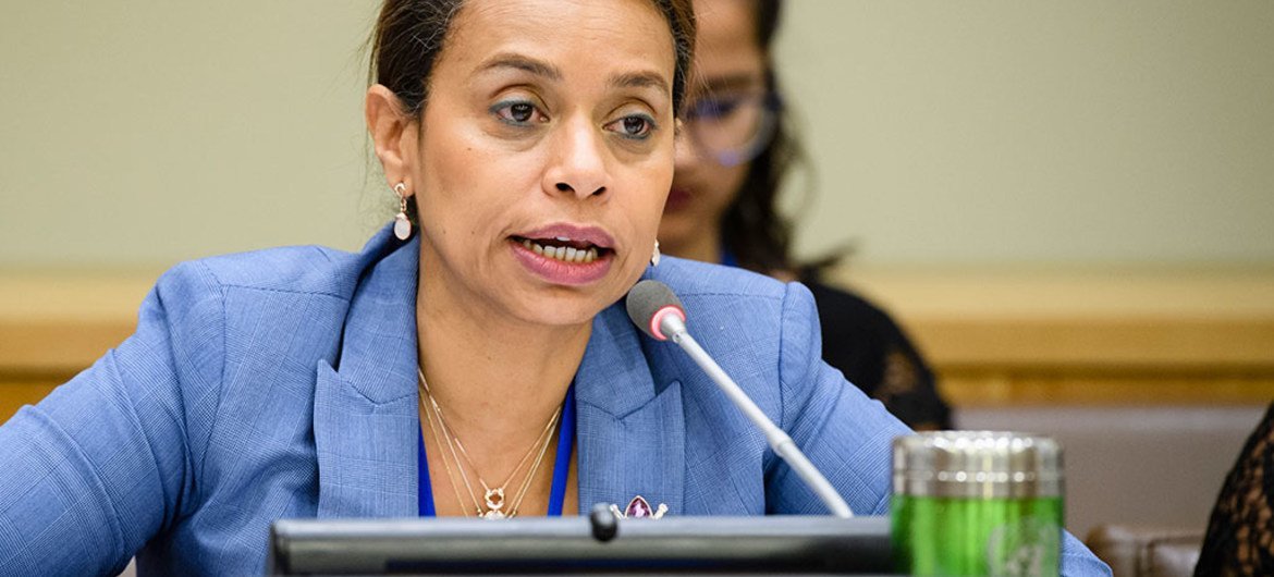 Elayne Whyte Gómez, Permanent Representative of Costa Rica to the UN Office at Geneva (UNOG) and President of the United Nations Conference to Negotiate a Legally Binding Instrument to Prohibit Nuclear Weapons.
