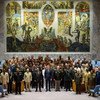 世界约100个国家的武装部队的负责人7月7日聚集纽约联合国总部，出席防务首脑会议。联合国图片/Manuel Elias
