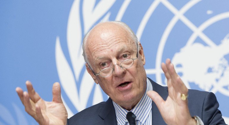El enviado especial de la ONU para Siria, Staffan de Mistura. Foto de archivo: ONU/Violaine Martin