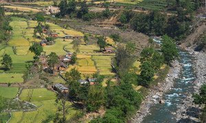 A mountain village in Bajhang district, Nepal.