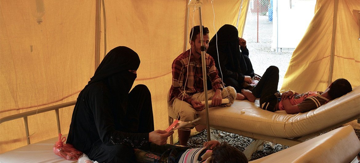 Yemen afronta un brote de cólera que afecta a todo el país. Foto de archivo: OMS