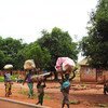 中非共和国的流离失所者。