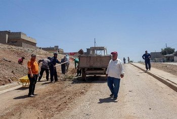 In East Mosul, 4,000 workers are helping clean up the city.