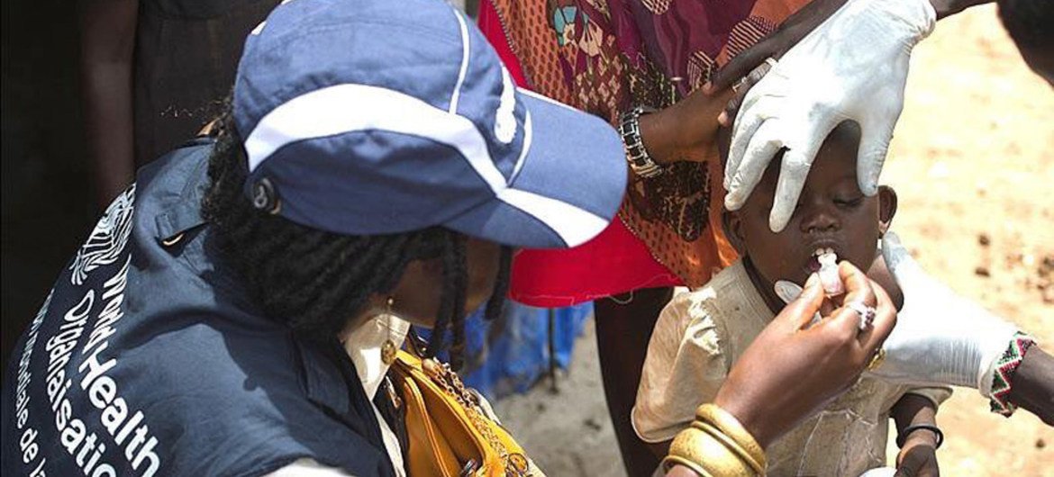 世界卫生组织在南苏丹扩大霍乱口服疫苗接种规模。图片提供：世界卫生组织