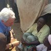 Le Secrétaire général adjoint des Nations Unies aux affaires humanitaires, Stephen O'Brien, en République démocratique du Congo.