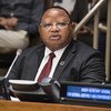 President of the UN Economic and Social Council (ECOSOC), Frederick Musiiwa Makamure Shava, addresses the High-Level Political Forum on Sustainable Development.