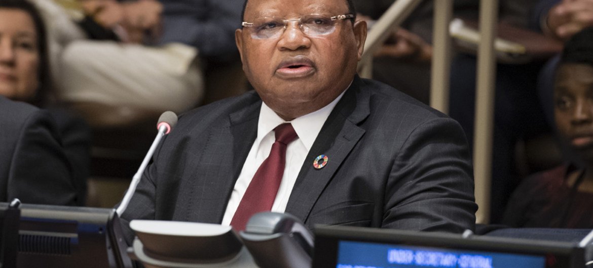 President of the UN Economic and Social Council (ECOSOC), Frederick Musiiwa Makamure Shava, addresses the High-Level Political Forum on Sustainable Development.