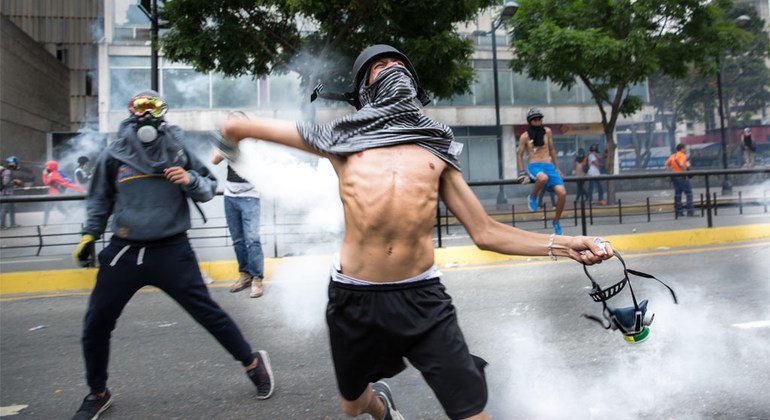 ARCHIVO: Protestas en Caracas, Venezuela.