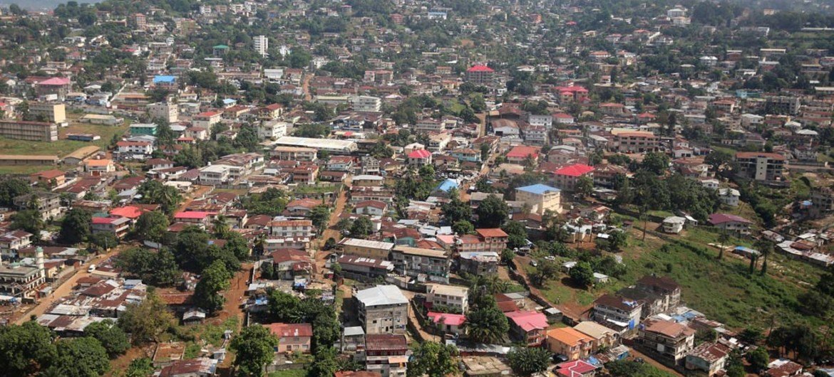 A view of Freetown Sierra Leone.