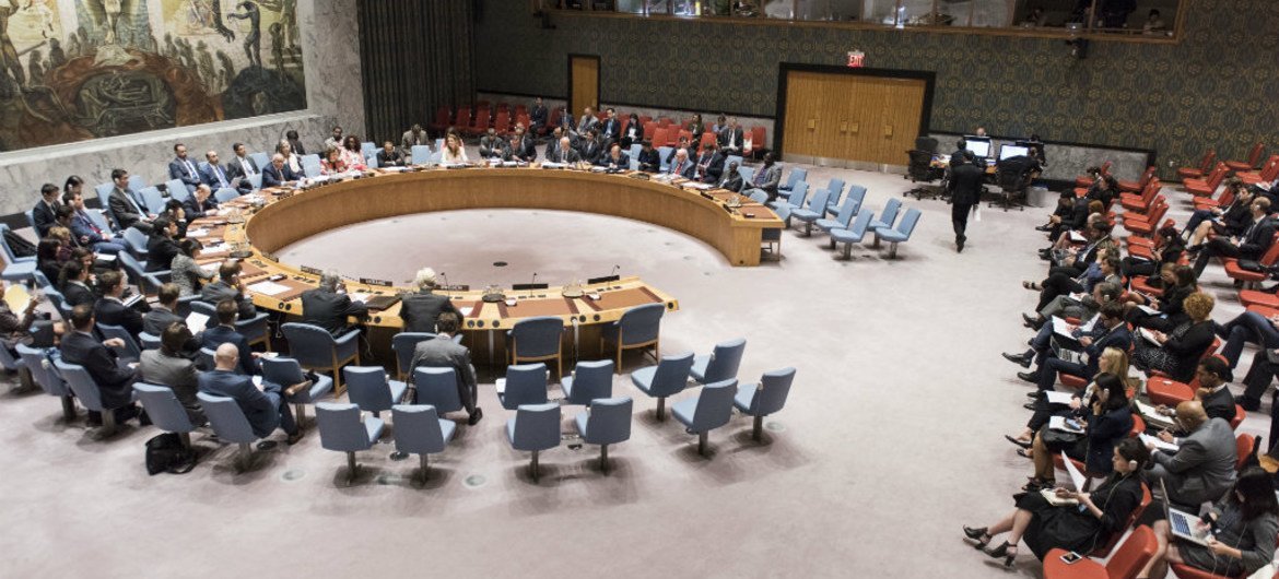 A wide view of the Security Council meeting during which it issued a Presidential Statement on the recent launch of ballistic missiles by the Democratic People's Republic of Korea (DPRK).