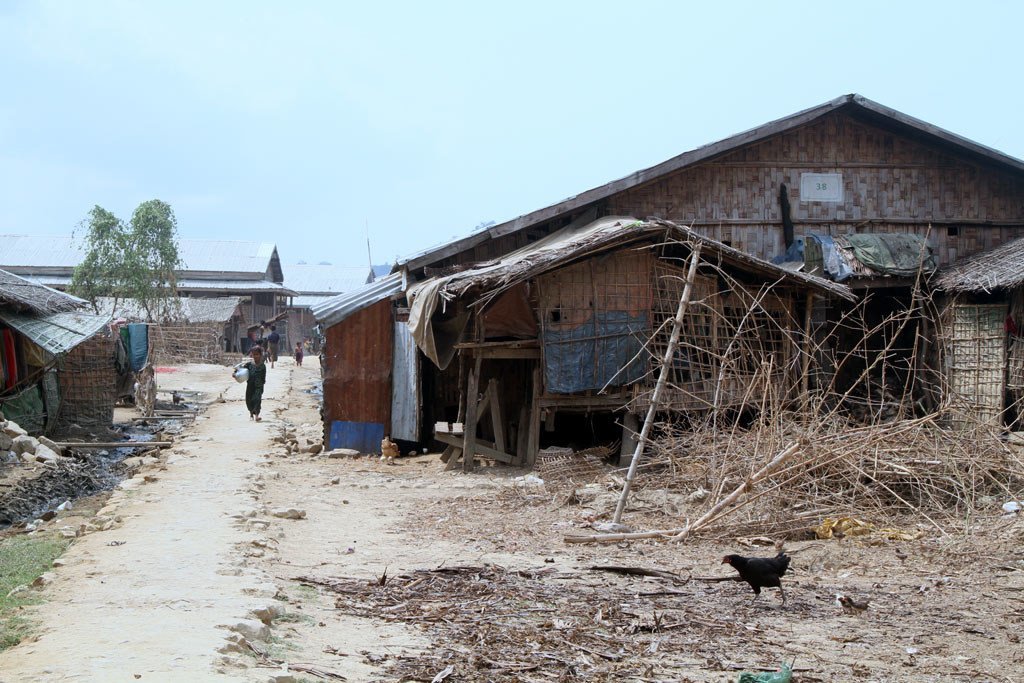 Le camp de Kyein Ni Pyin camp, dans le township de Pauktaw, Etat de Rakhine, au Myanmar (archives).
