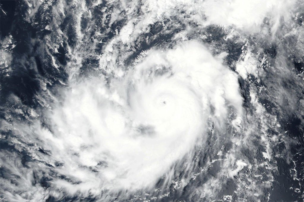 伊尔玛飓风的卫星图像。图片来源：NOAA