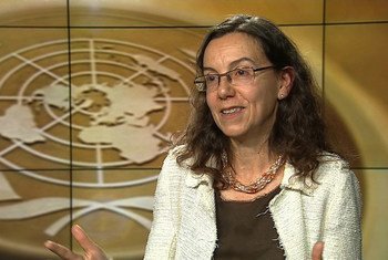 La Conseillère politique du Secrétaire général des Nations Unies, Ana Maria Menendez. Source : capture vidéo