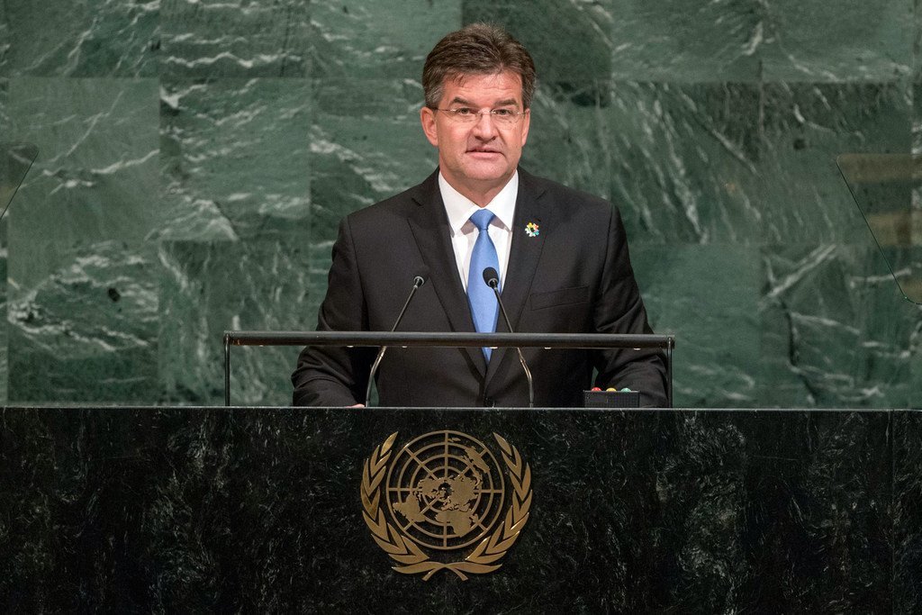 Miroslav Laj&#269;ák, President of the 72nd session of the General Assembly, addresses the annual general debate.