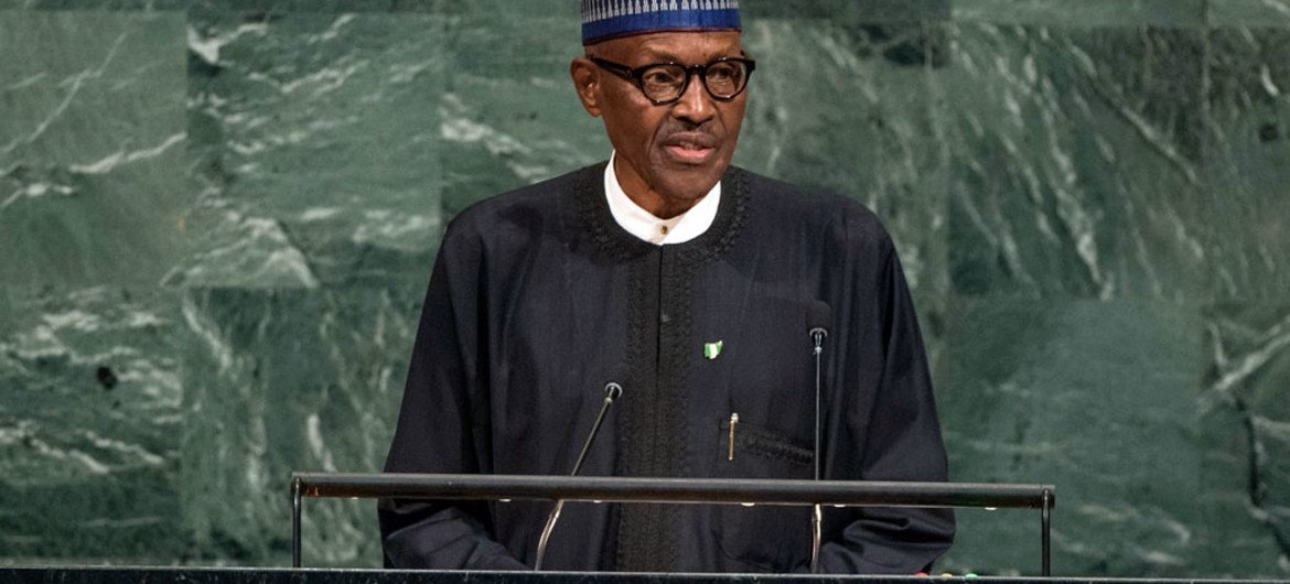 President Muhammad Buhari of Nigeria addresses the General Assembly’s annual general debate.