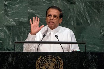 President Maithripala Sirisena of the Democratic Socialist Republic of Sri Lanka addresses the General Assembly’s annual general debate.