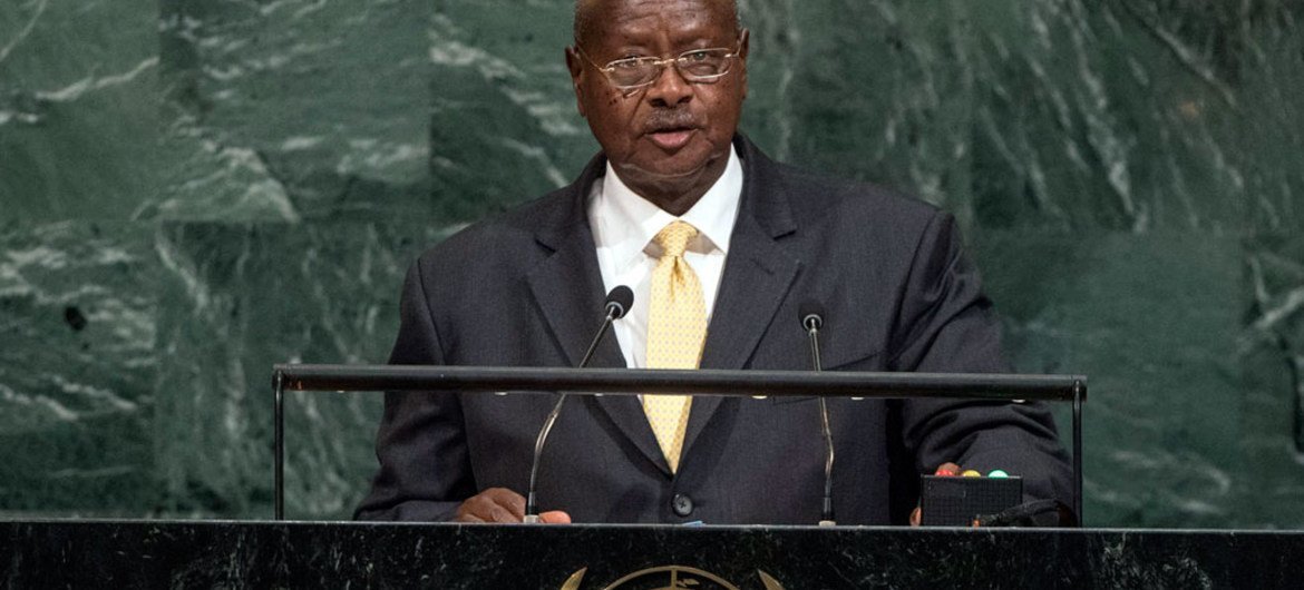 President Yoweri Kaguta Museveni of the Republic of Uganda addresses the General Assembly’s annual general debate.
