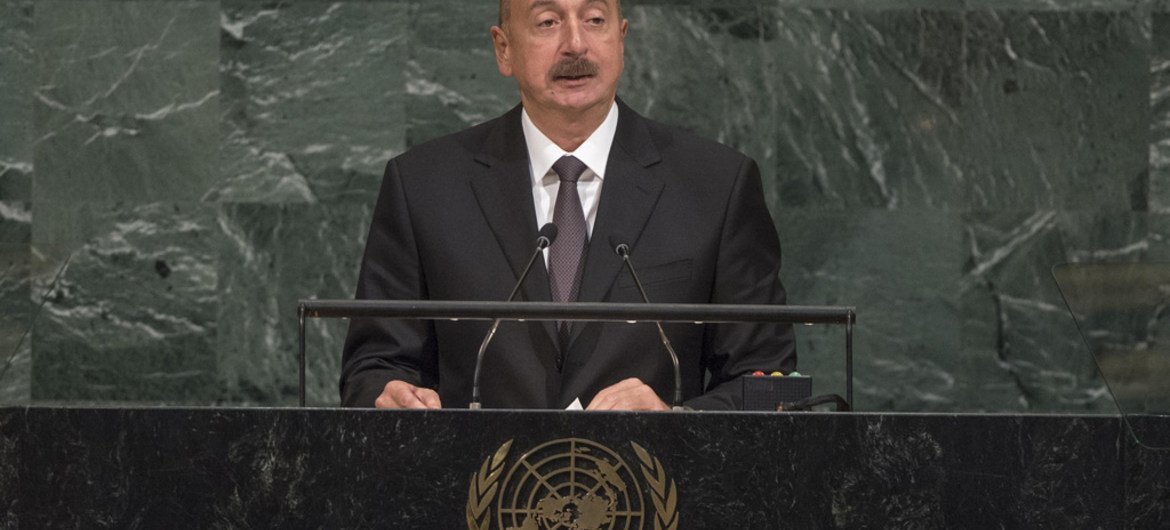 Ilham Heydar oglu Aliyev, President of Azerbaijan, addresses the general debate of the 72nd Session of the General Assembly.