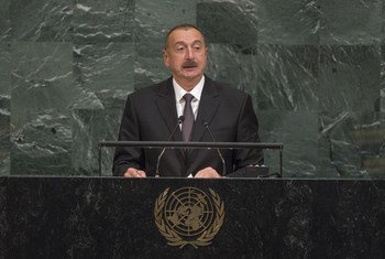 Ilham Heydar oglu Aliyev, President of Azerbaijan, addresses the general debate of the 72nd Session of the General Assembly.