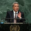 Lenín Moreno Garcés, presidente de Ecuador, en la Asamblea General de la ONU. Foto: ONU/Cia Pak