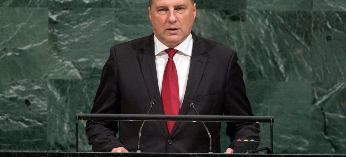 President Raimonds Vejonis of the Republic of Latvia addresses the general debate of the General Assembly’s seventy-second session.