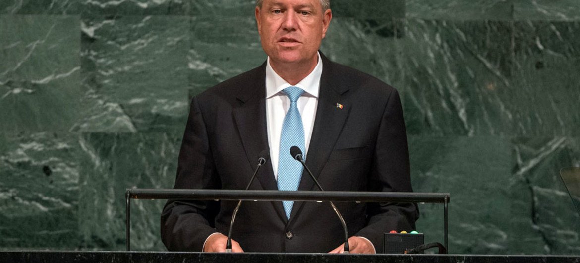President Klaus Werner Iohannis of Romania addresses the general debate of the General Assembly’s seventy-second session.