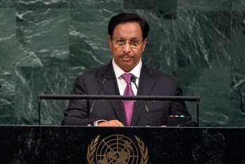 Prime Minister Sheikh Jaber Al-Mubarak Al-Hamad Al Sabah of the State of Kuwait addresses the general debate of the General Assembly’s seventy-second session.