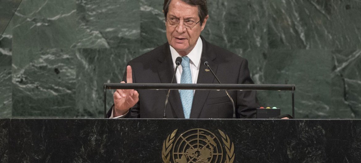 Nicos Anastasiades, President of the Republic of Cyprus, addresses the general debate of the 72nd Session of the General Assembly.