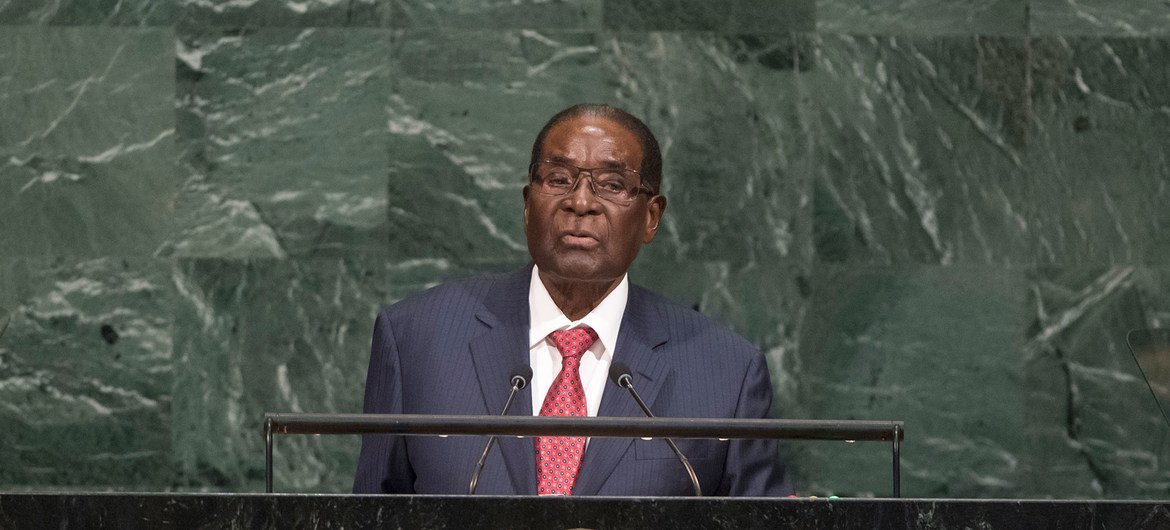 Robert Mugabe discursa na Assembleia Geral da ONU pela última vez em setembro de 2017