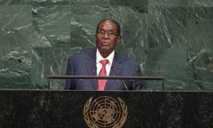 President Robert Gabriel Mugabe of the Republic of Zimbabwe addresses the general debate of the General Assembly's seventy-second session.