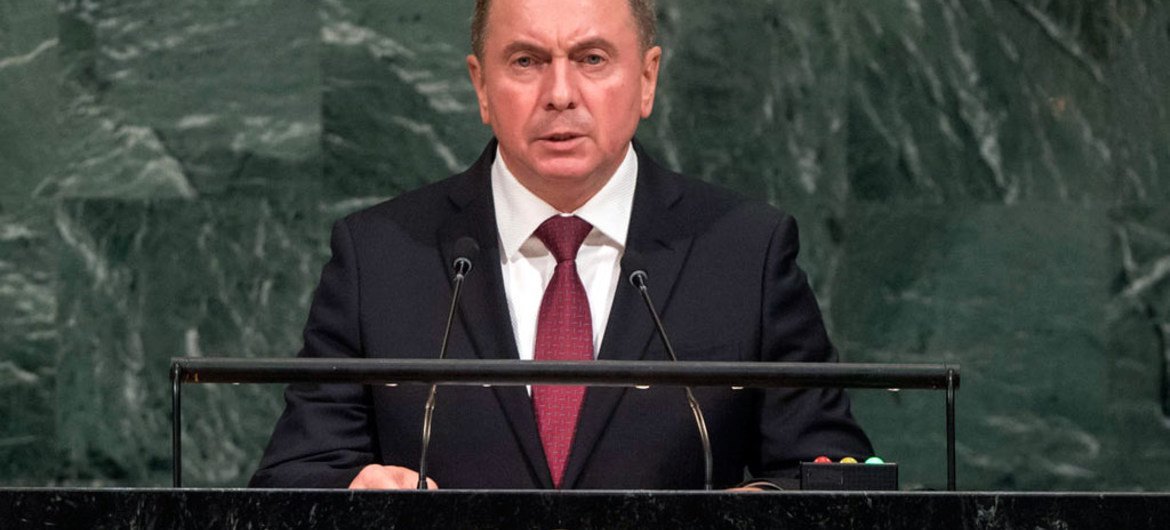 Vladimir Makei, Minister for Foreign Affairs of the Republic of Belarus, addresses the general debate of the General Assembly’s seventy-second session.