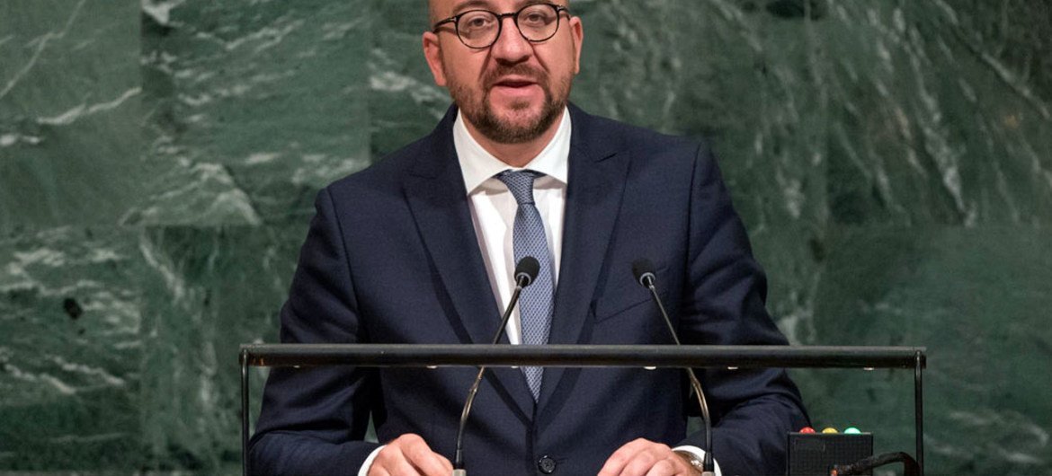 Prime Minister Charles Michel of Belgium addresses the general debate of the General Assembly’s seventy-second session.