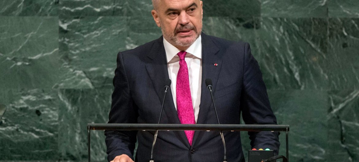 Prime Minister Edi Rama of the Republic of Albania addresses the general debate of the General Assembly’s seventy-second session.