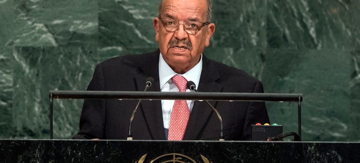 Abdelkader Messahel, Minister for Foreign Affairs of Algeria, addresses the general debate of the General Assembly’s seventy-second session.