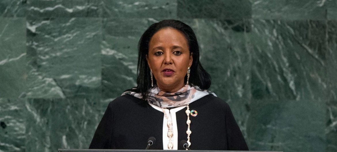 Amina Chawahir Mohamed, Cabinet Secretary for Foreign Affairs and International Trade of the Republic of Kenya, addresses the general debate of the General Assembly’s seventy-second session.