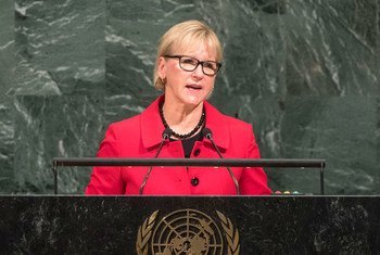 Margot Wallström, Minister for Foreign Affairs of Sweden, addresses the general debate of the General Assembly’s seventy-second session.